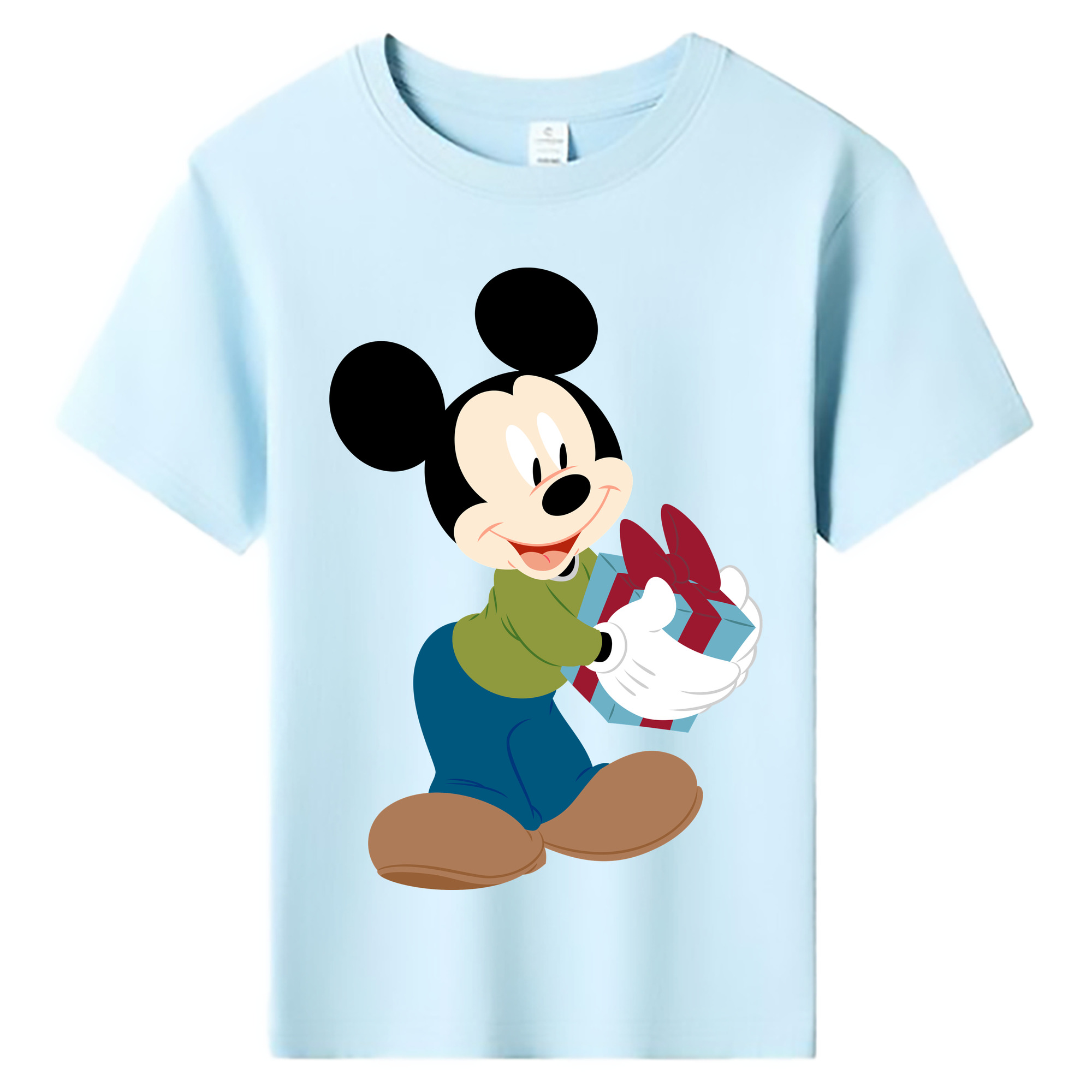 ミッキーマウス Mickey Mouse 綿100％キッズTシャツ（フロントプリント）